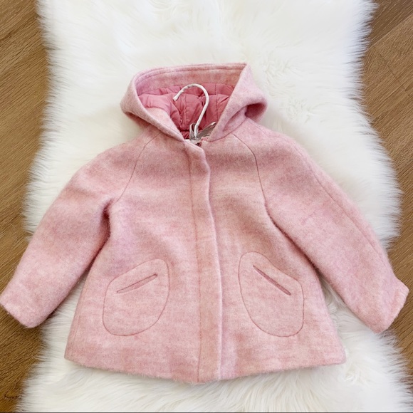 zara pink fleece jacket